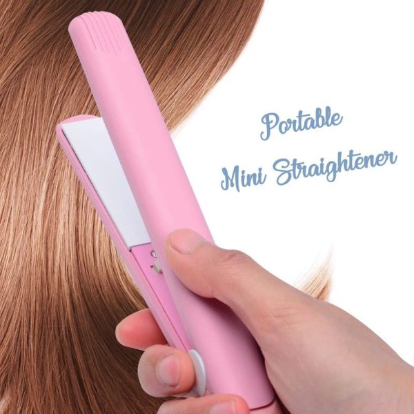 Mini Portable Hair Straightener – Smooth, Silky & Frizz-Free Styling (Random Color)