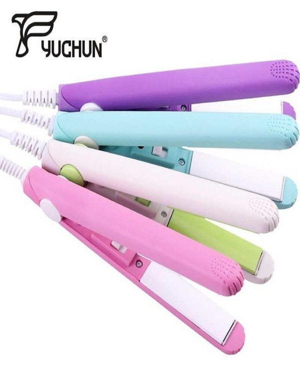 Mini Portable Hair Straightener – Smooth, Silky & Frizz-Free Styling (Random Color)