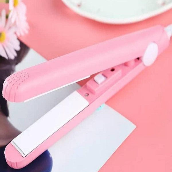 Mini Portable Hair Straightener – Smooth, Silky & Frizz-Free Styling (Random Color)