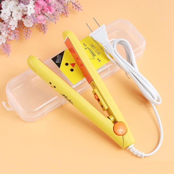 Mini Portable Hair Straightener – Smooth, Silky & Frizz-Free Styling (Random Color)